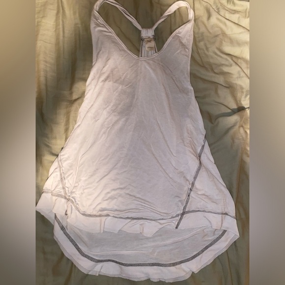 Free People We The Free White Halter Tank Top Flowy Super Soft Comfy Layering - Picture 2 of 6